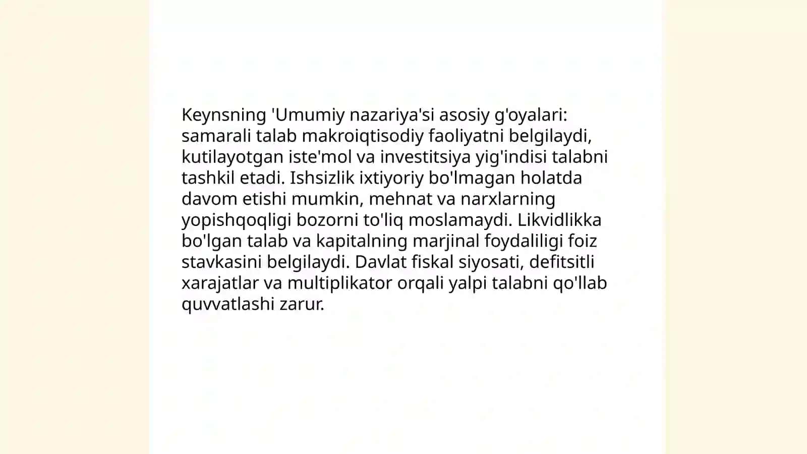 Keyns va keynschilik ta'limoti 3