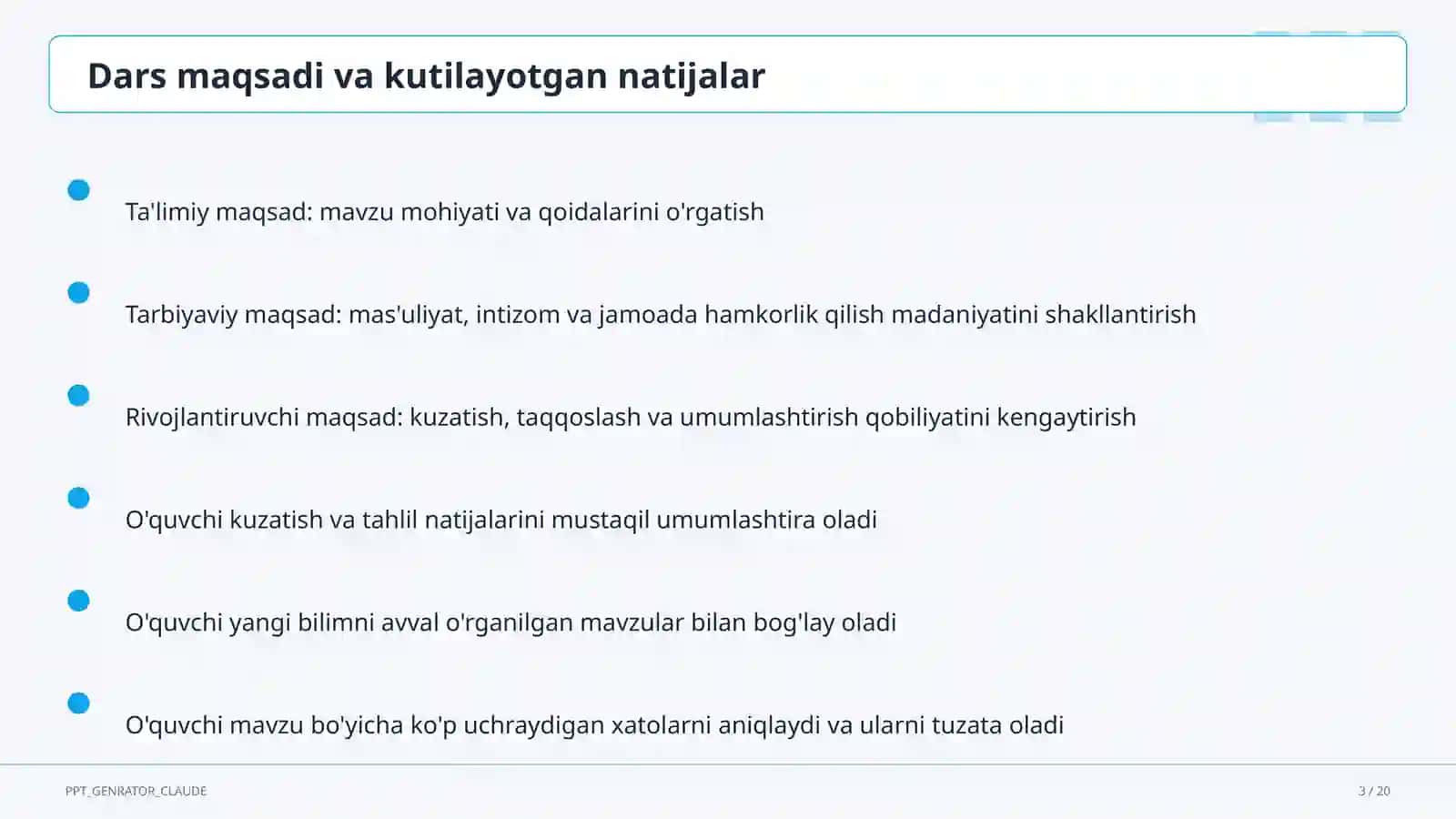 O'qituvchilar uchun: raqamli ta'lim texnologiyalari — metodik birlashma uchun 3