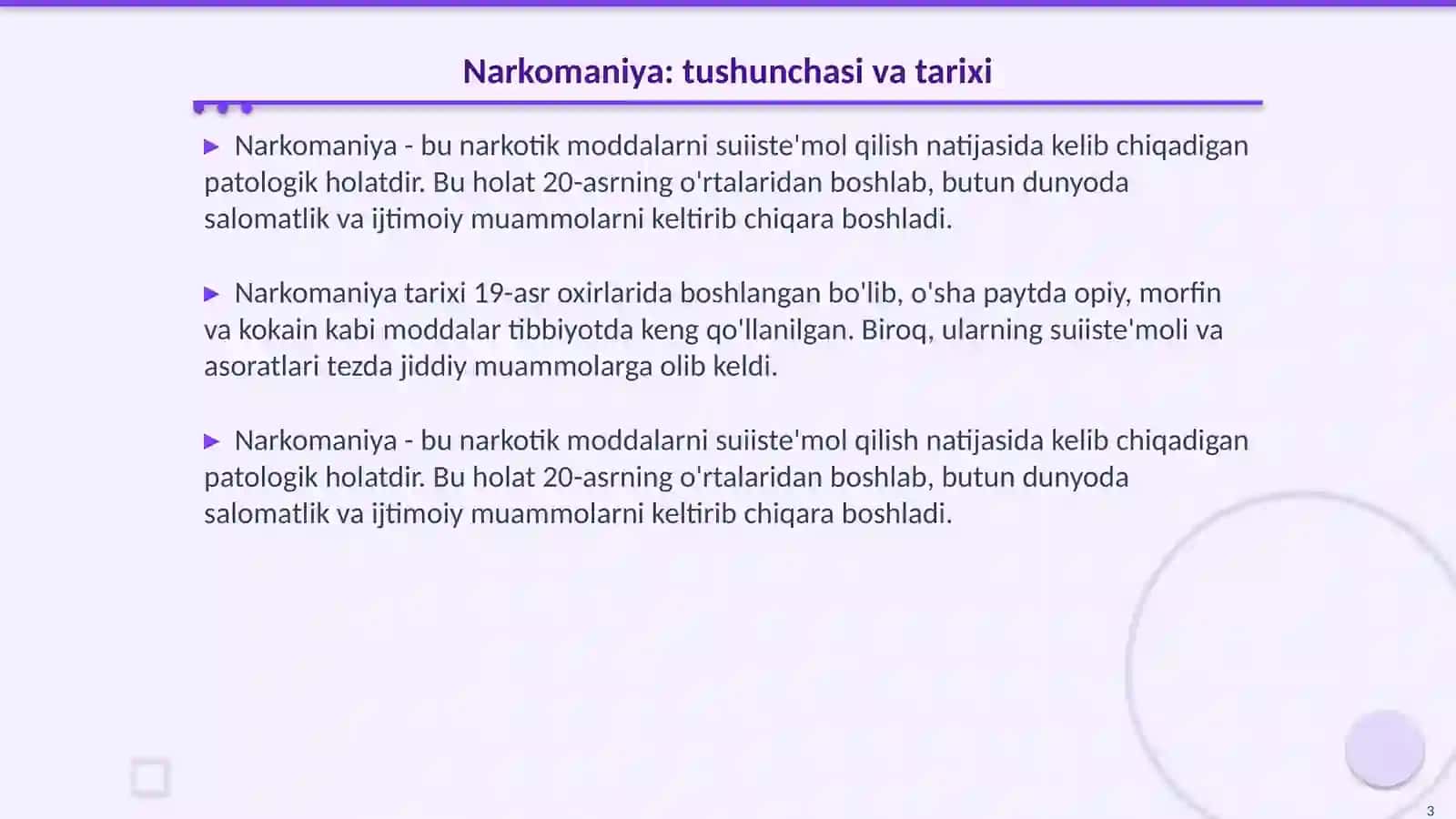 Narkomaniya va uning asoratlari 3