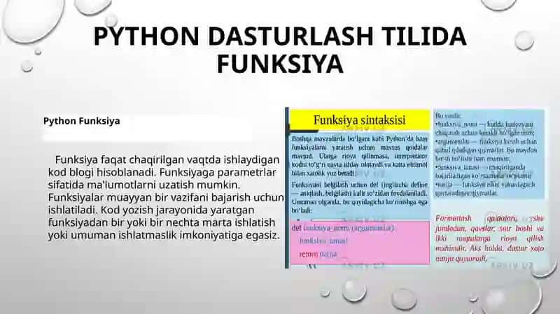 Python dasturlash tilida funksiya va modullar 3