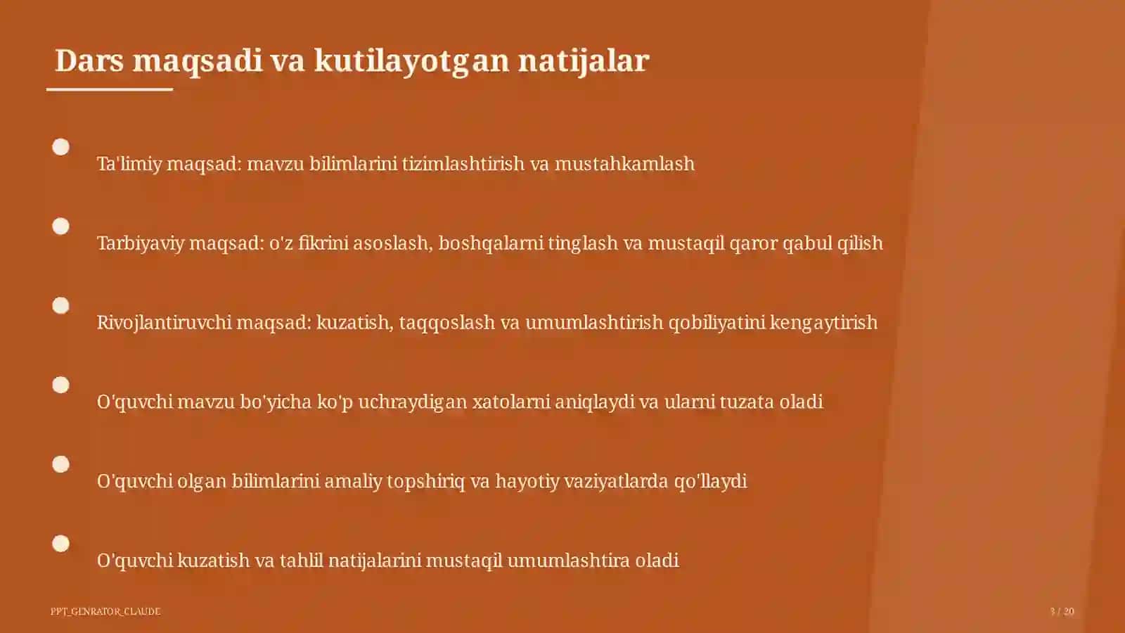Odam organizmining tuzilishi: to'qima va organlar (8-sinf) 3