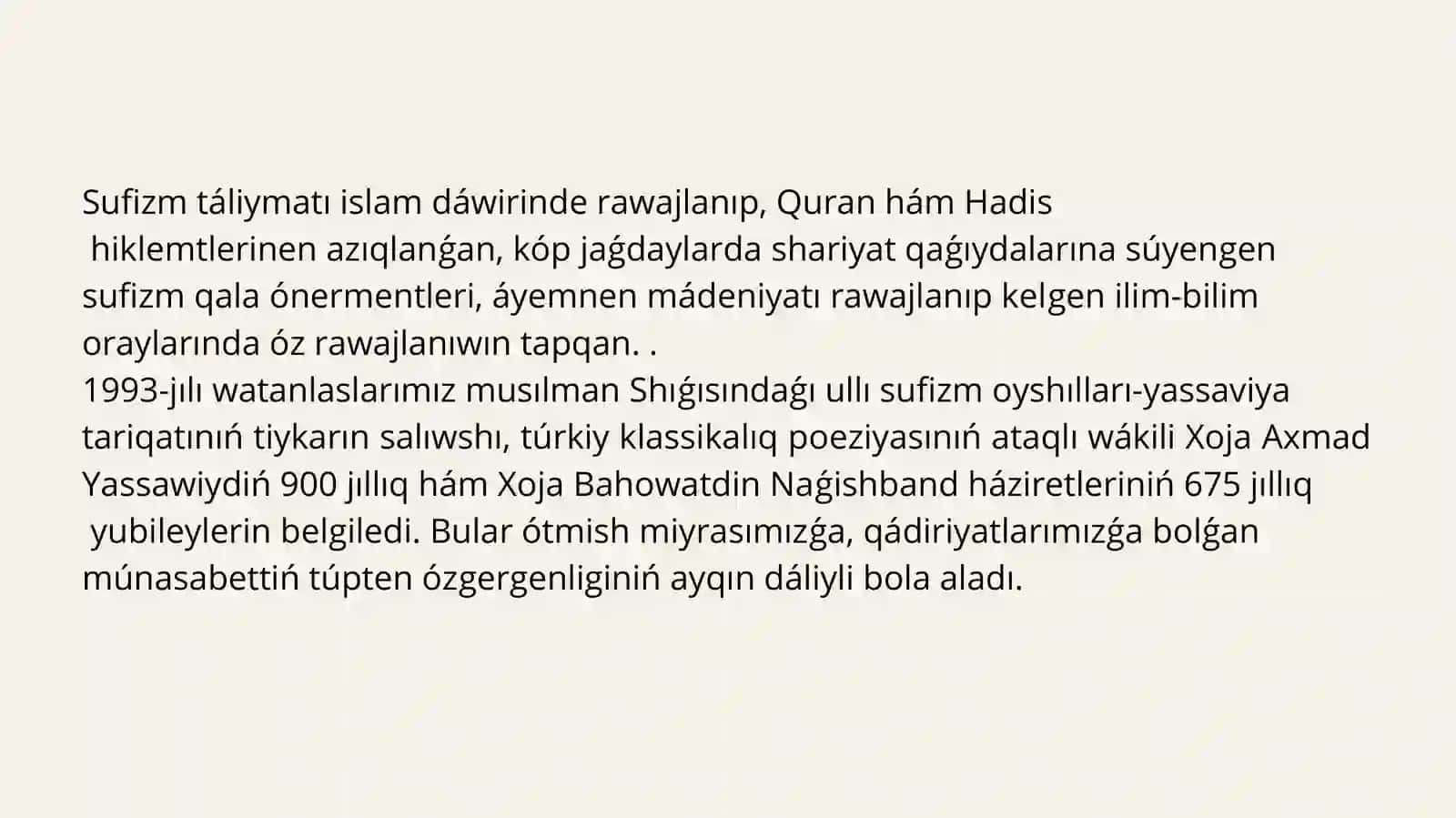 Sufizm taliymati 3
