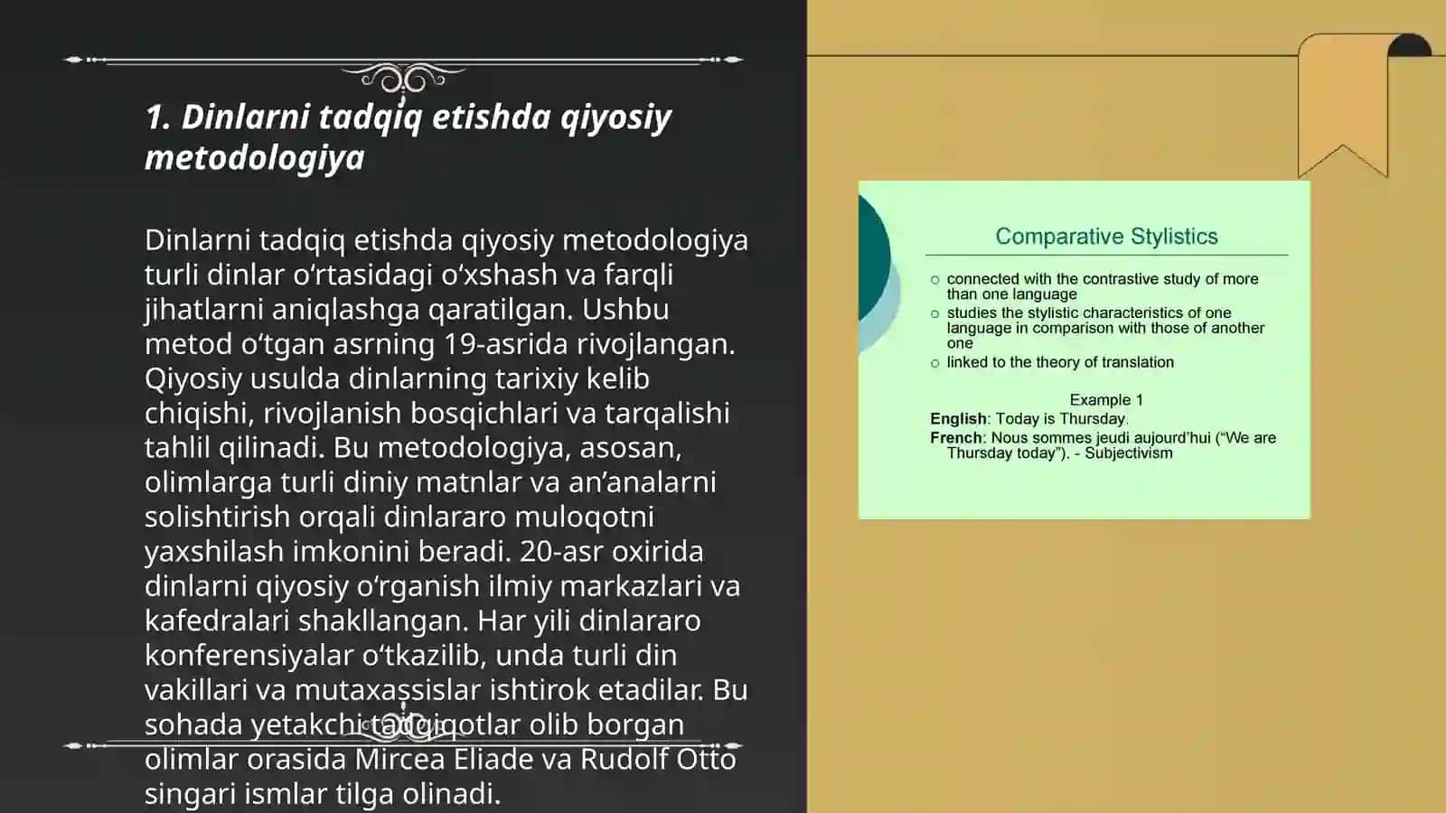 Dinlarni tadqiq etish metodologiyasi: tipalogik,qiyosiy, tarkibiy-funksional tahlil 3