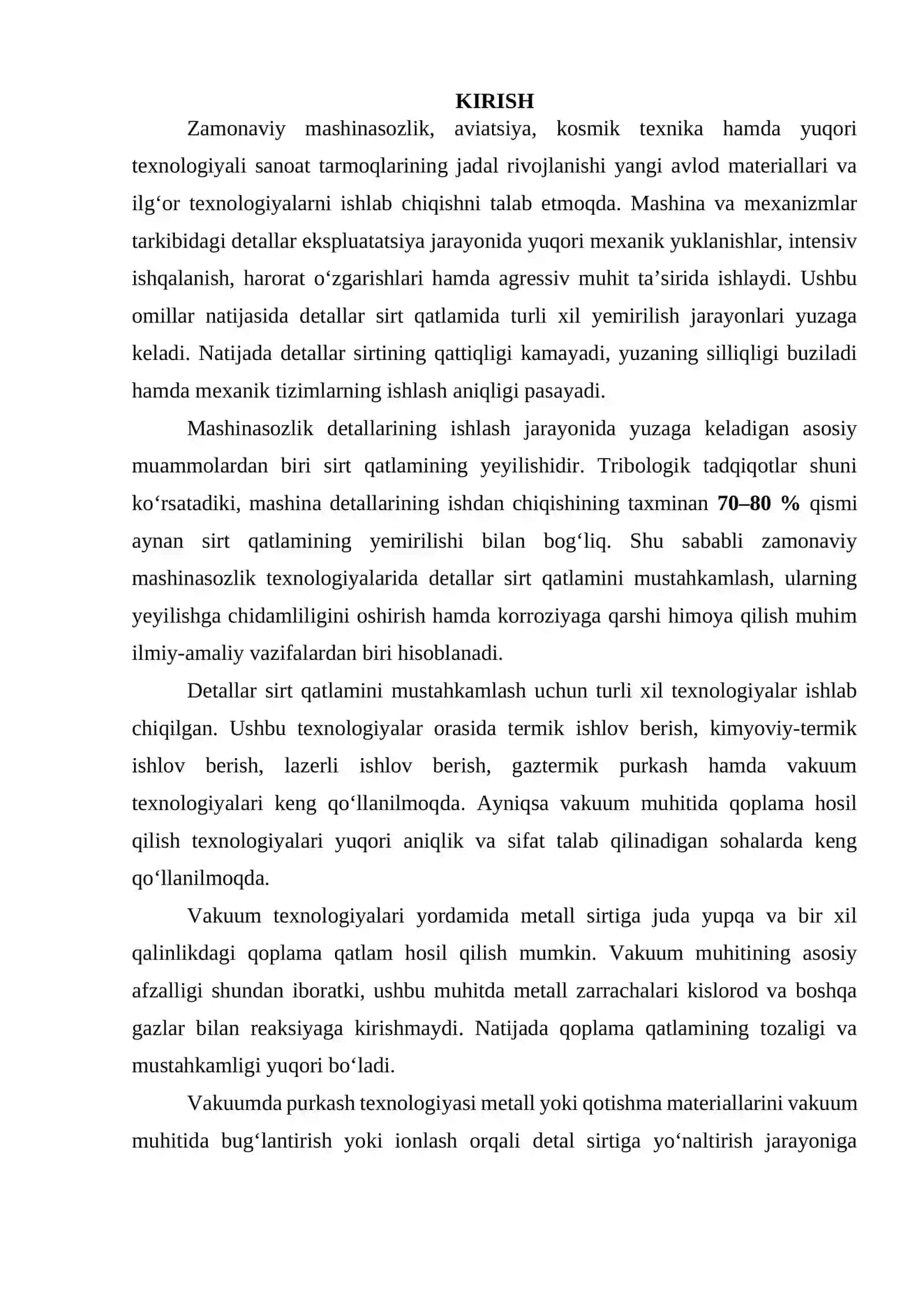 Vakuumda detallar sirtini noyob metallar bilan purkash 3