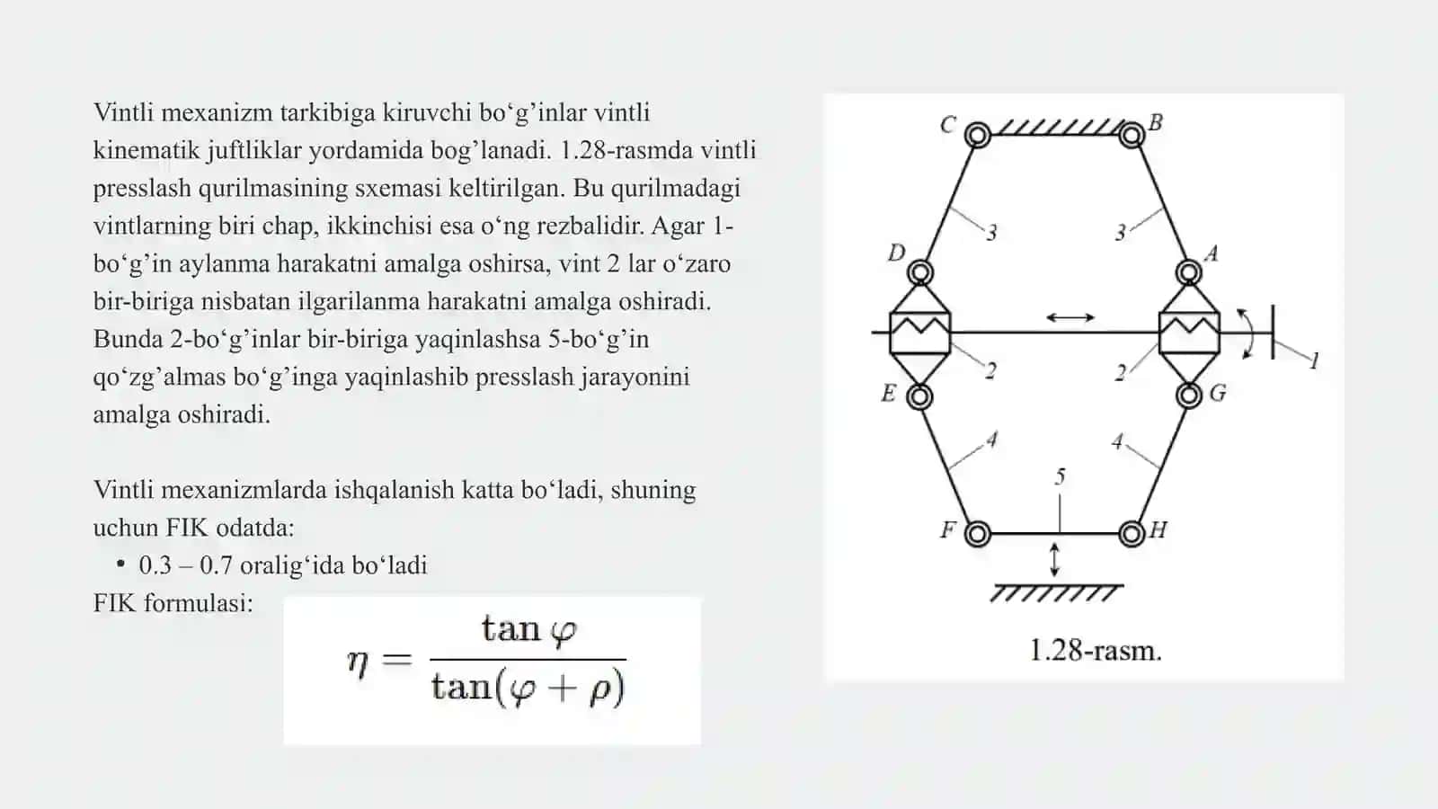 Vintli mexanizmlar 3
