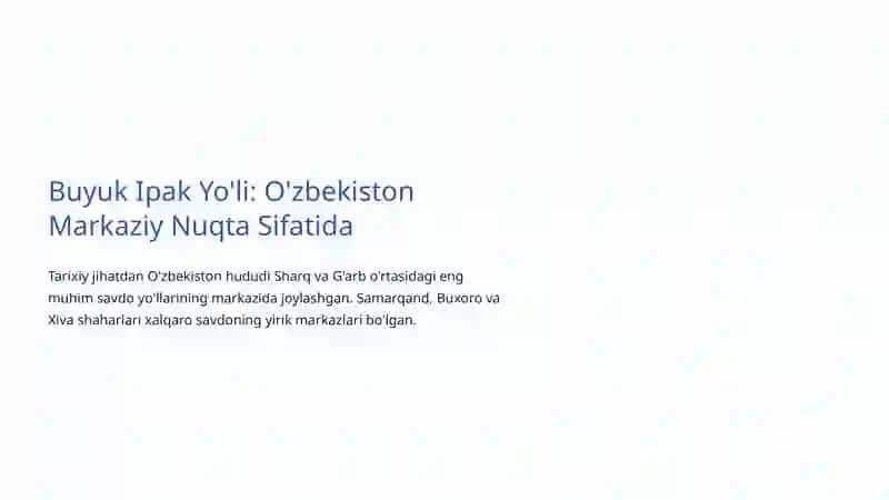Tashqi Savdo va Iqtisodiy Aloqalar: O'zbekistonning Global Maydondagi O'rni 3