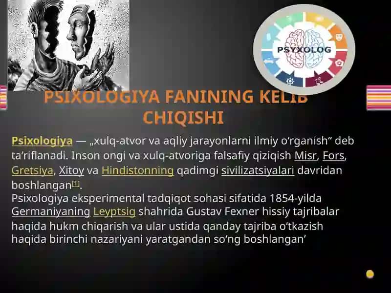 Psixologiya fanining fanda tutgano’rni 3