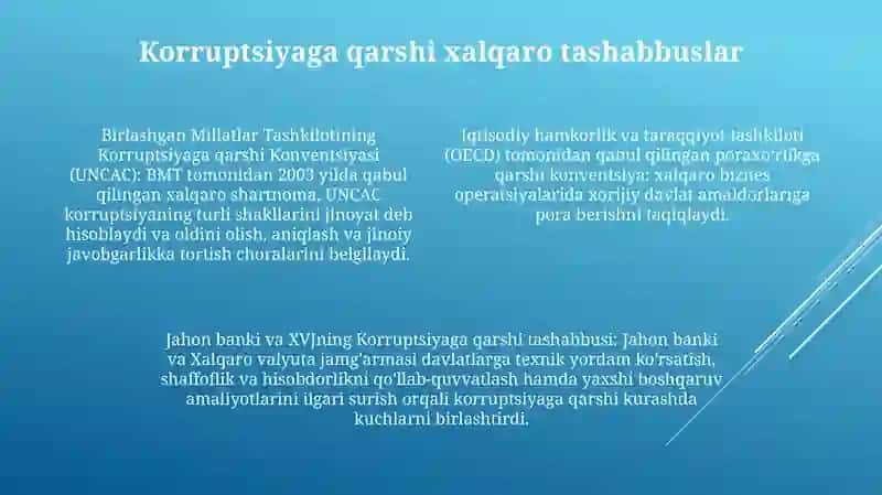 Korrupsiyaga Qarshi Kurashning Jahon Tajribasi 3
