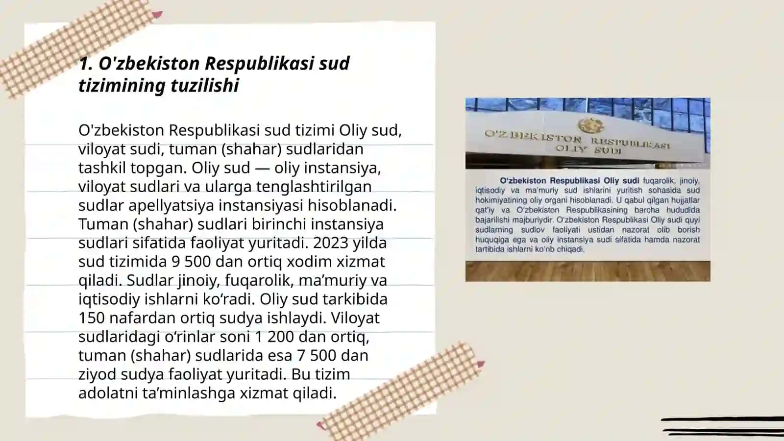 O’zbekiston Respublikasining sud tizimi 3