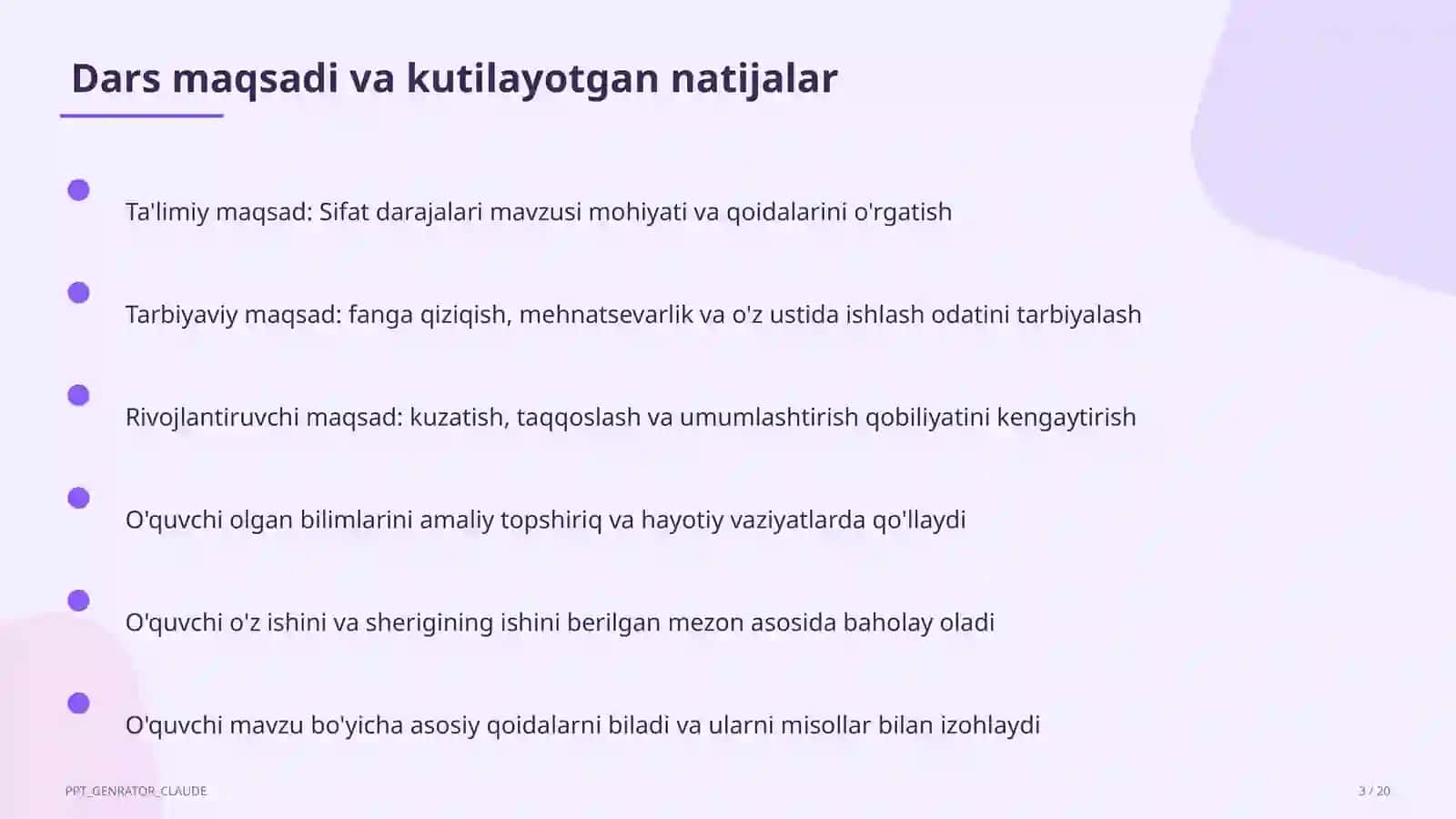 Ona tili (5–11) — metodik birlashma uchun 3