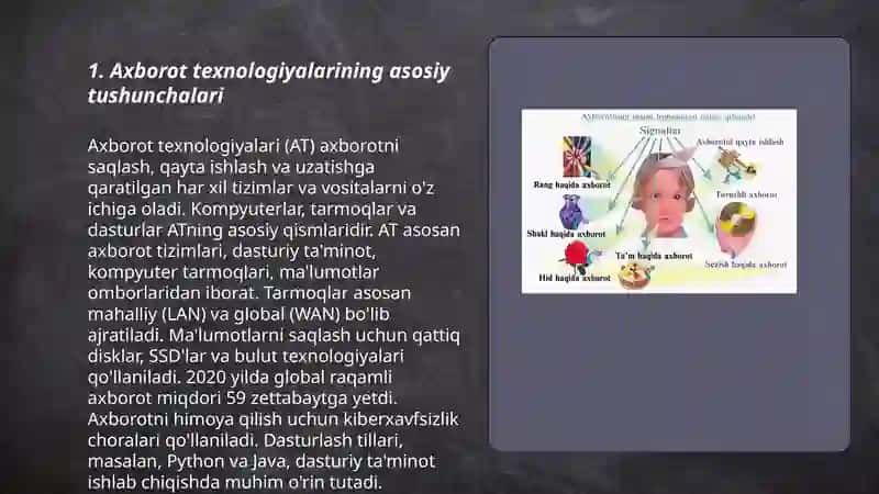 Axborot va uning turli sohalarda qo'llanishi 3