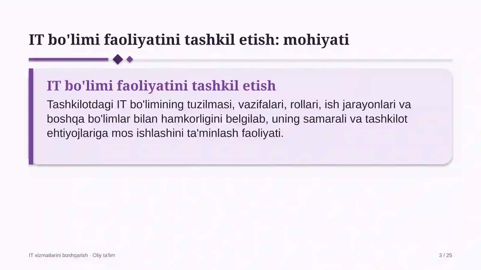Keytering xizmatida axborot texnologiyalari bo'limi faoliyatini tashkil etish 3