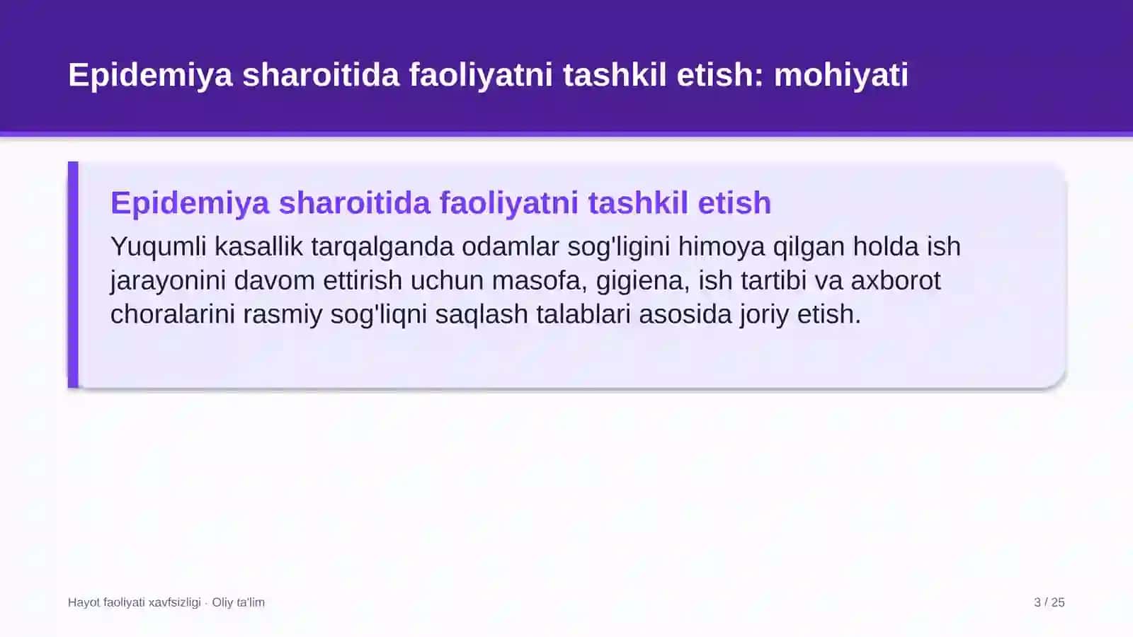 to'qimachilik korxonalarida epidemiya sharoitida faoliyatni tashkil etish 6511 3