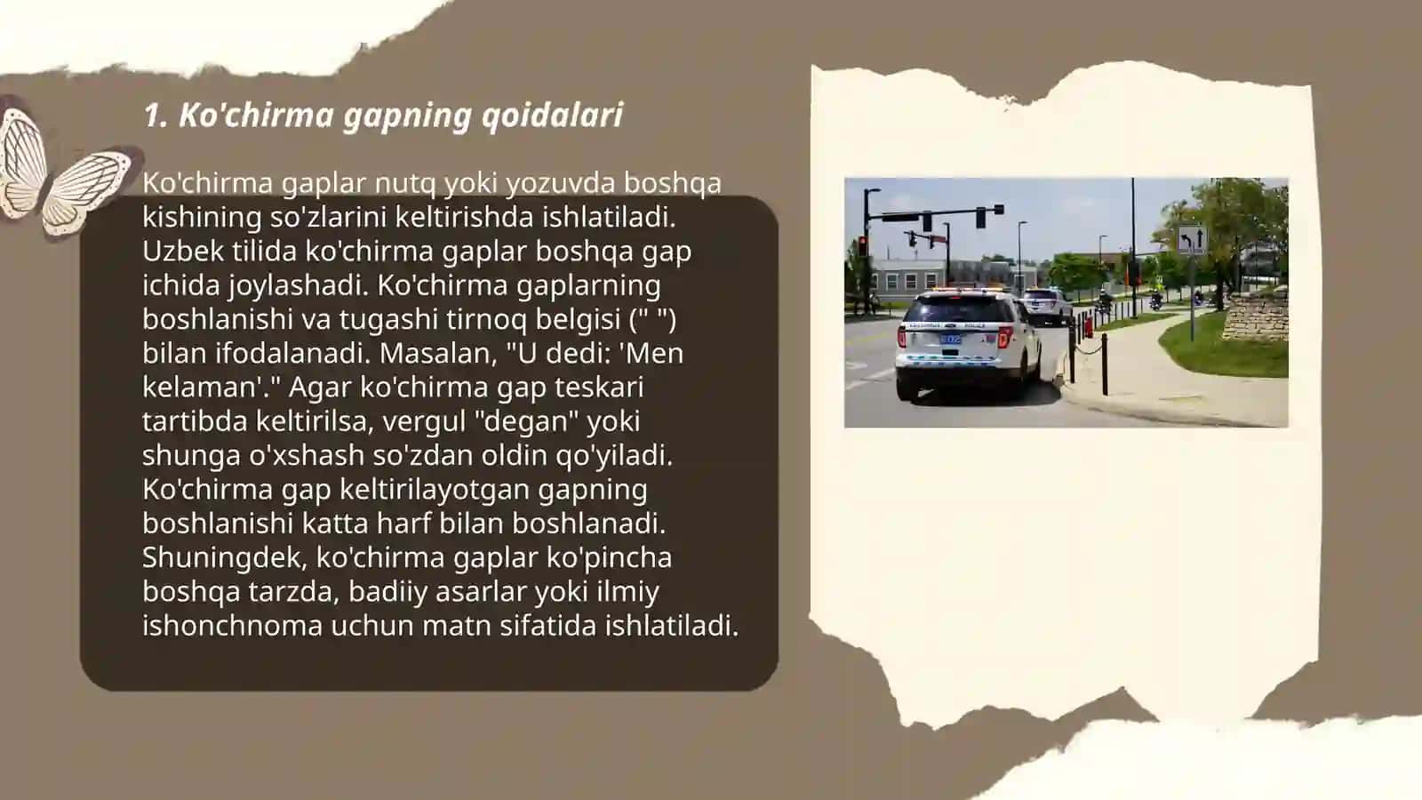 Ko'chirma gapning qoidalari 3
