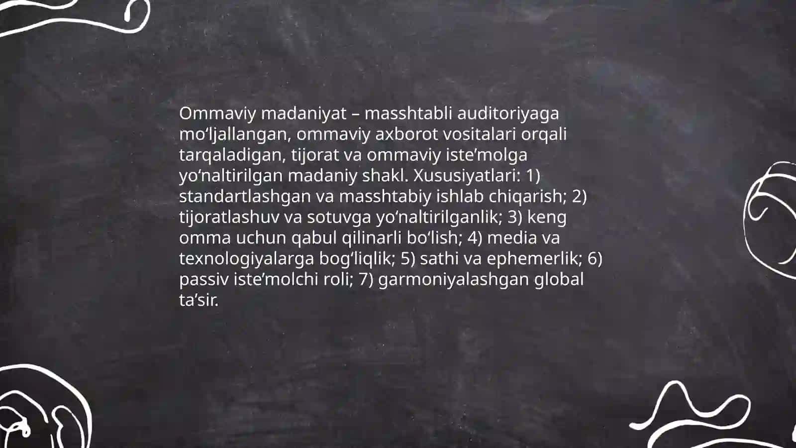 Ommaviy madaniyat 3