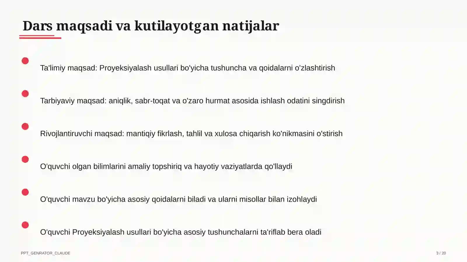 Proyeksiyalash usullari (8-sinf) 3