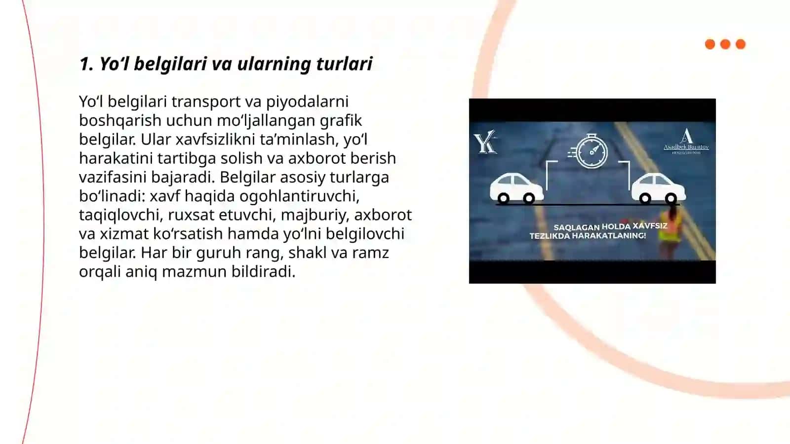 Yo'l harakati qoidalari 3