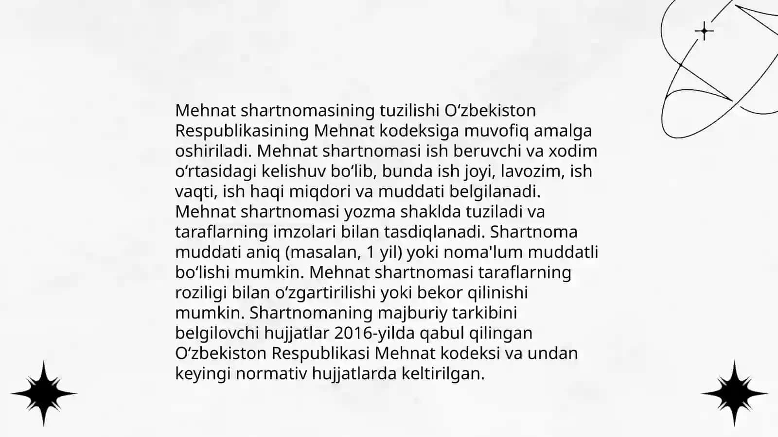 Mexnat Kodeksi Mehnat Shartnomasi 3