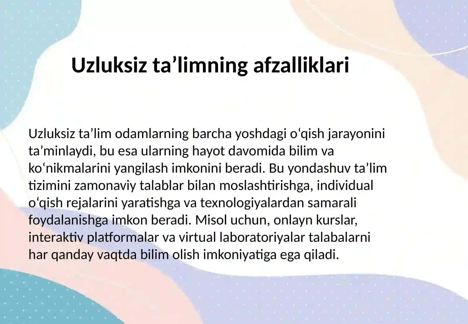 Uzluksiz ta’lim va STEM/STEAM yo‘nalishlarini rivojlantirish strategiyalari 3