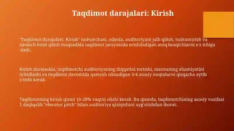 Taqdimot darajalari 3