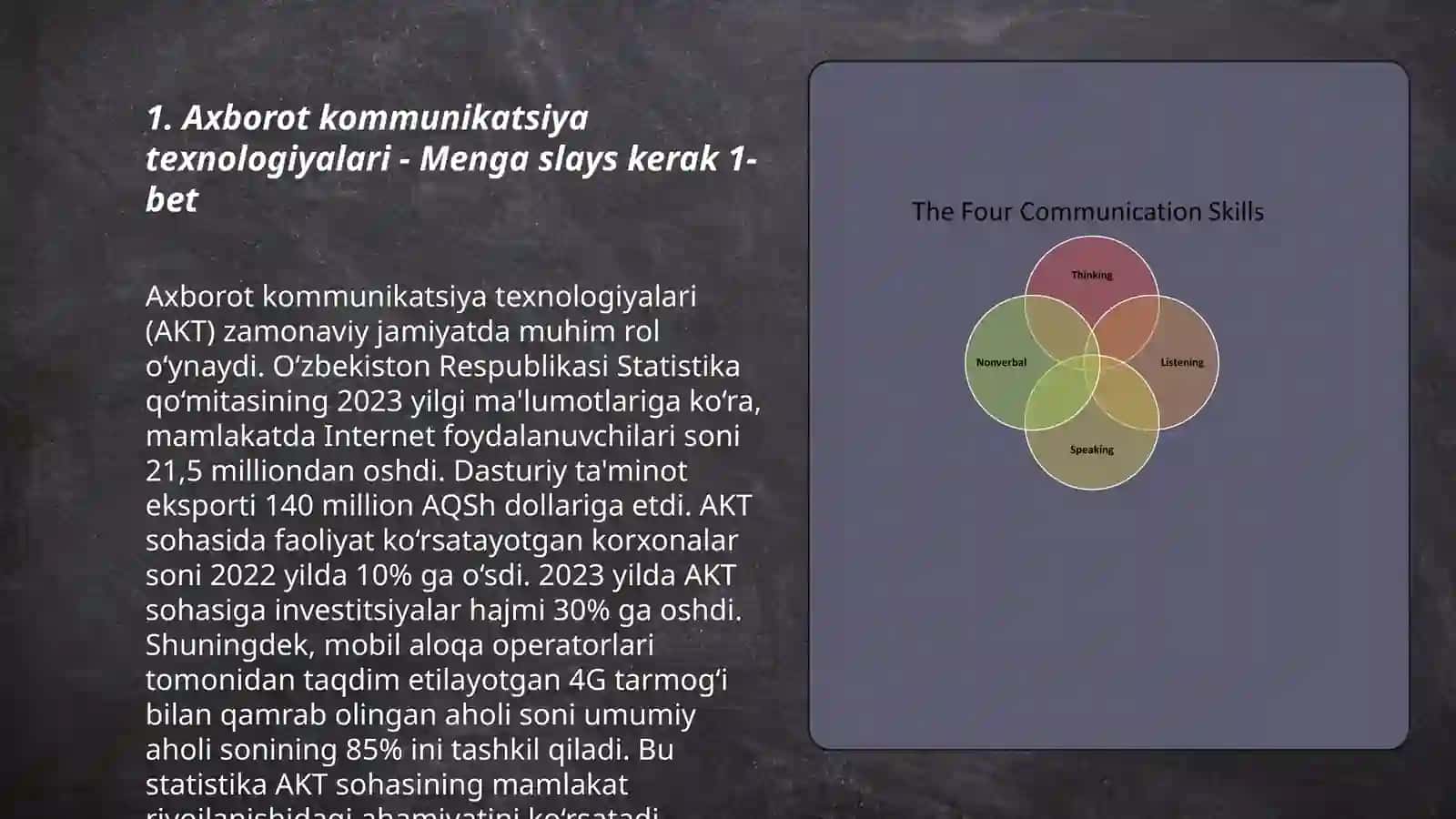Menga slays kerak 10 bet boshiga fan nomi yozilishi kerak Axborot kommunikatsiya texnologiyalari 3