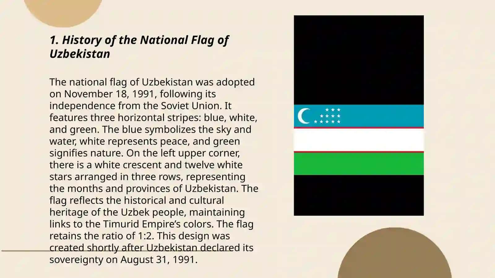 The National Flag of Uzbekistan 3