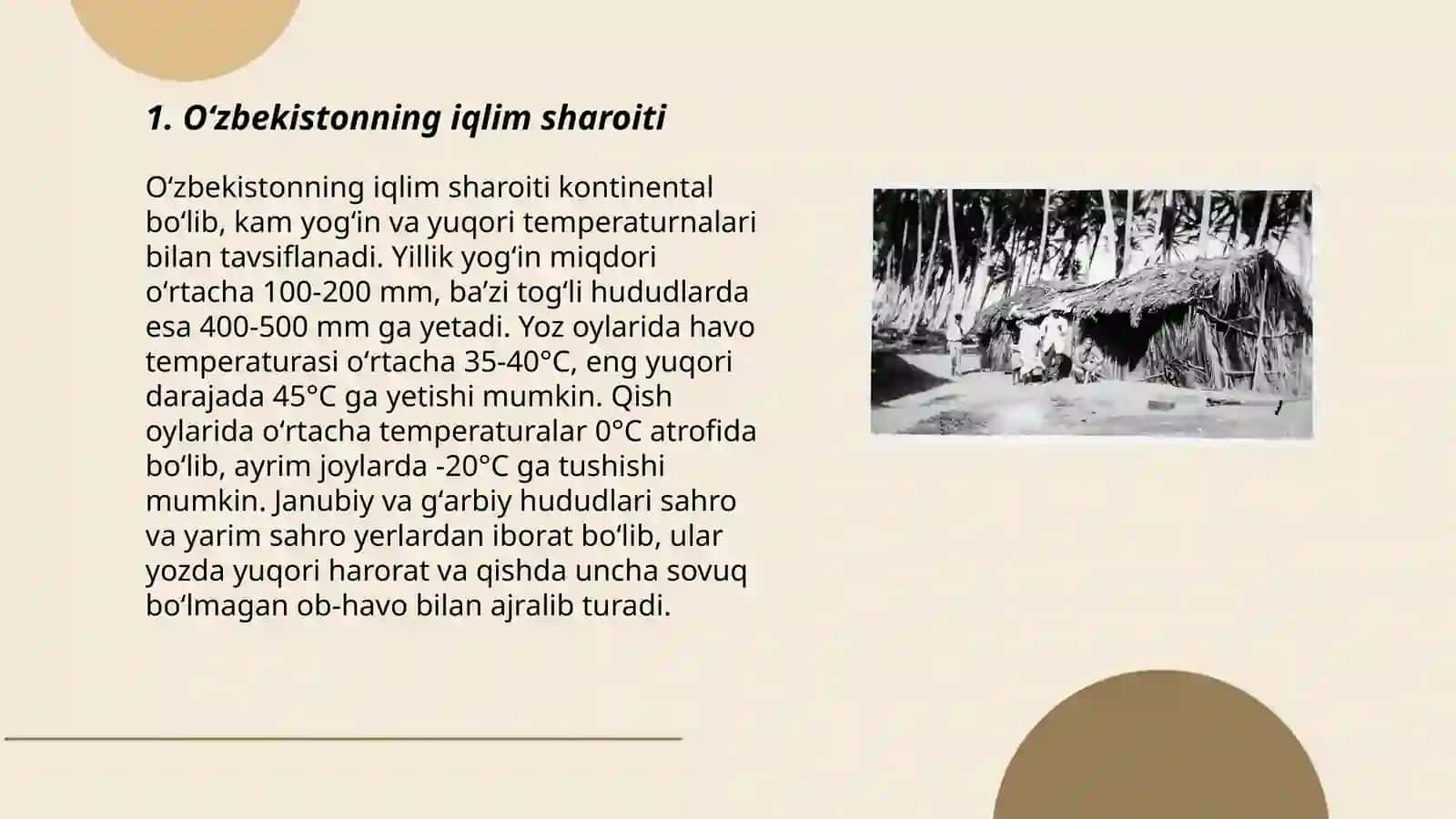 Oʻzbekistonning iqlim sharoiti 3