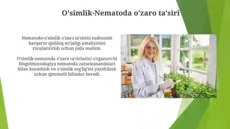 Fitogelmintologiya fanining ilmiy sohadagi va qishloq xo’jaligidagi ahamiyati 3