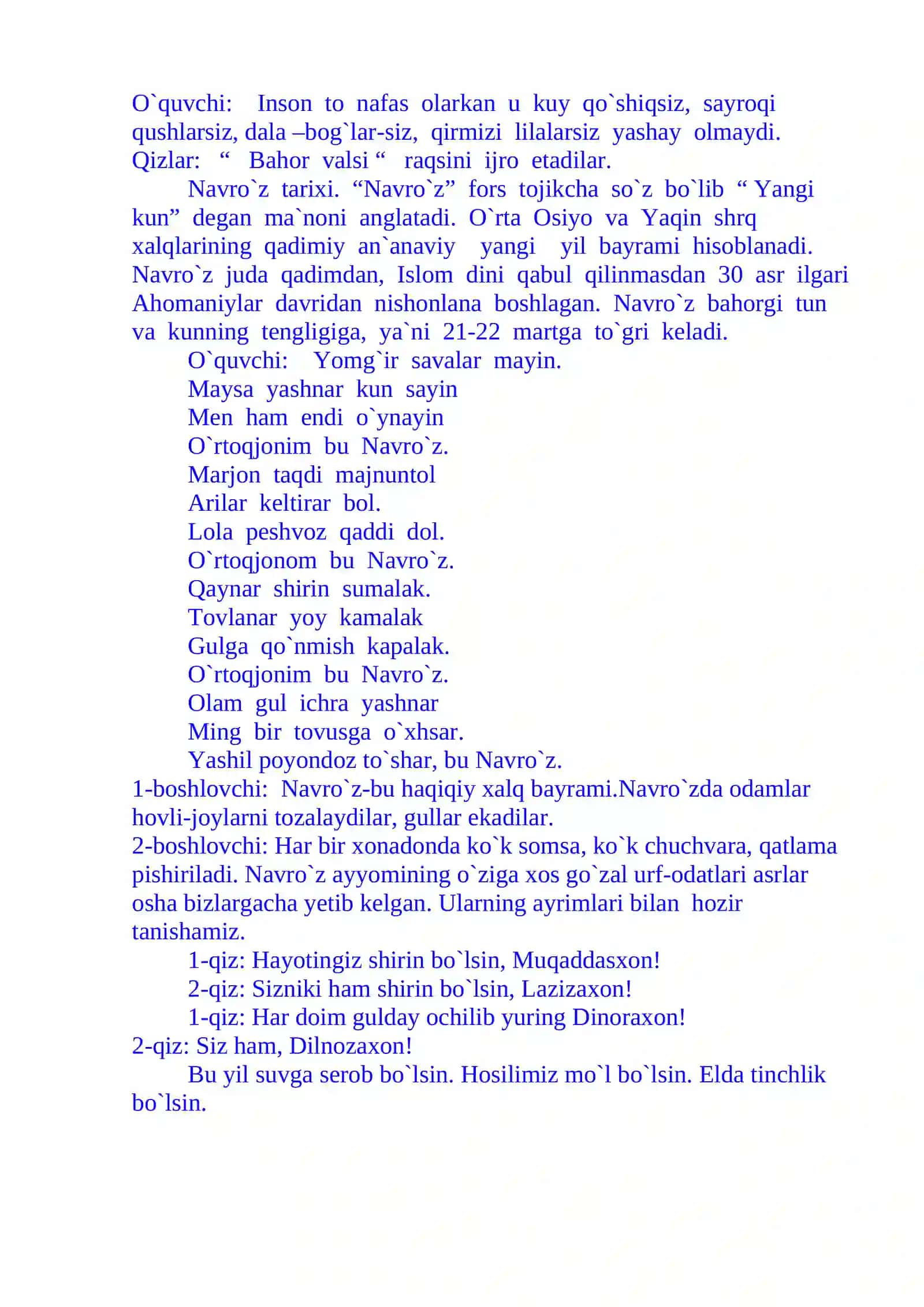 Navro`z-bahor bayrami 3