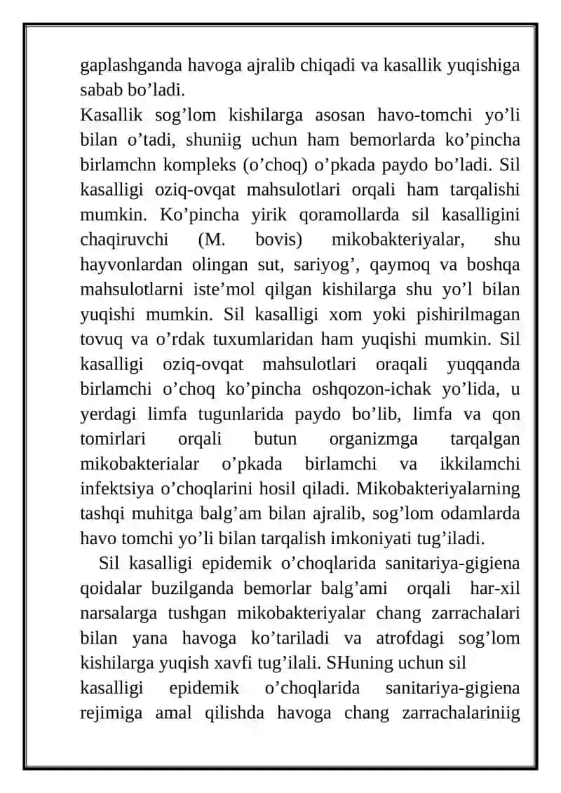 Sil kasalligi 3