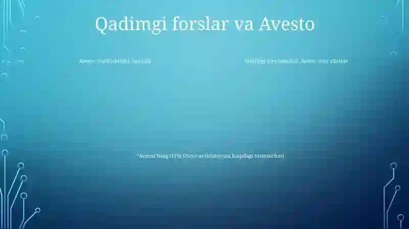 Avesto Qadimgi Davrda Markaziy Osiyoda Rivojlangan Inson Tabiat, Jamiyat Va Davlatchilik Haqidagi Falsafiy GʻOyalarning IlkManbasiSifatida 3