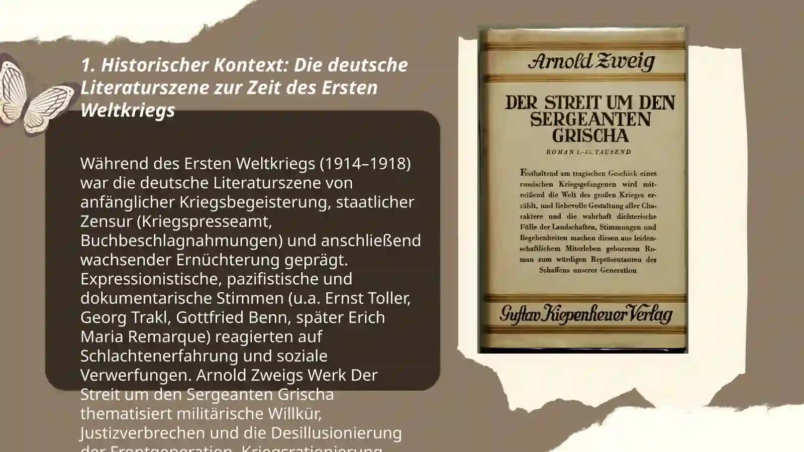 Die Leutsche Literaturin der Zeit des ersten Weltkriegs 3