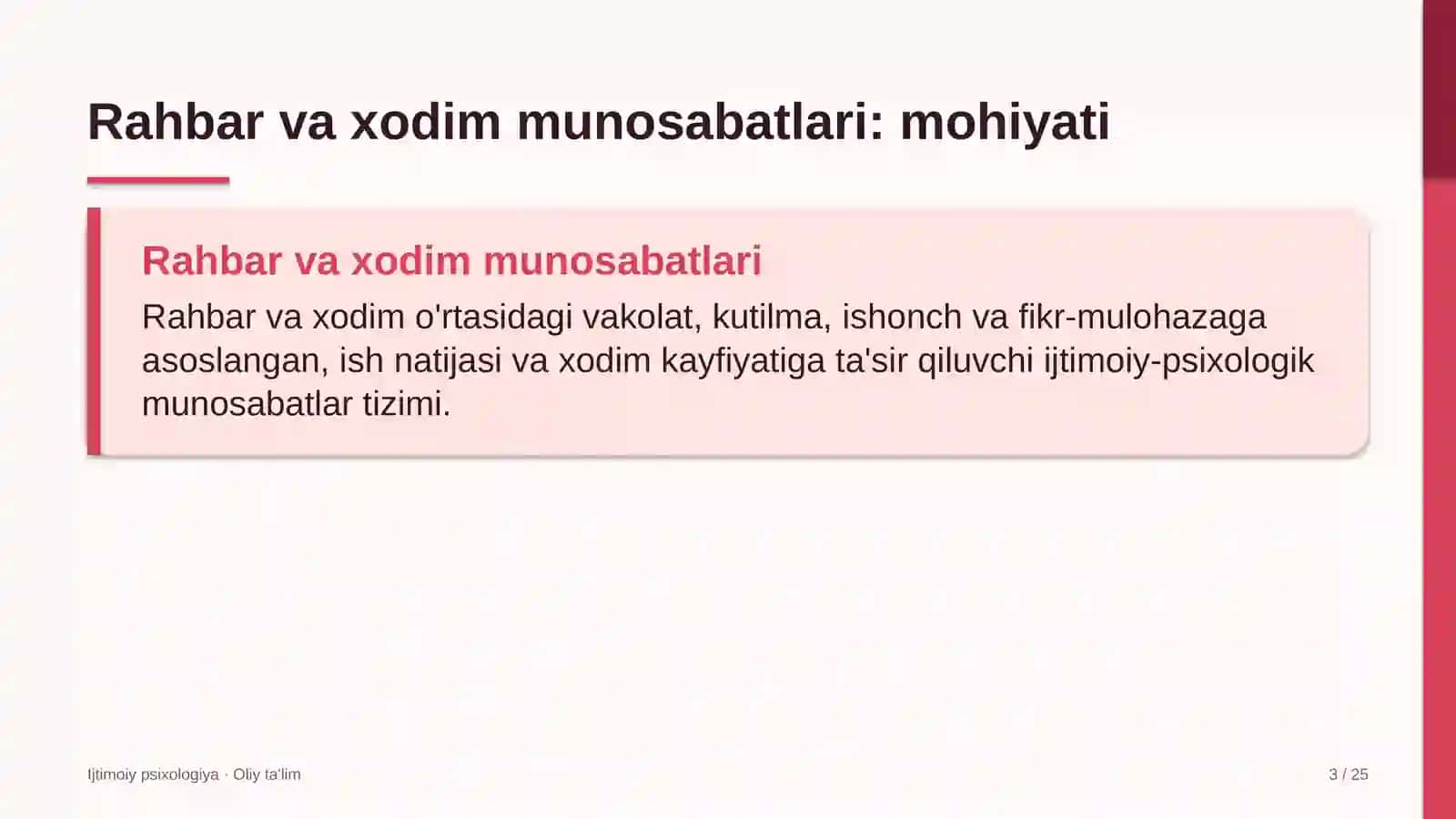 gazni qayta ishlash zavodlarida rahbar va xodim munosabatlari psixologiyasi 6493 3