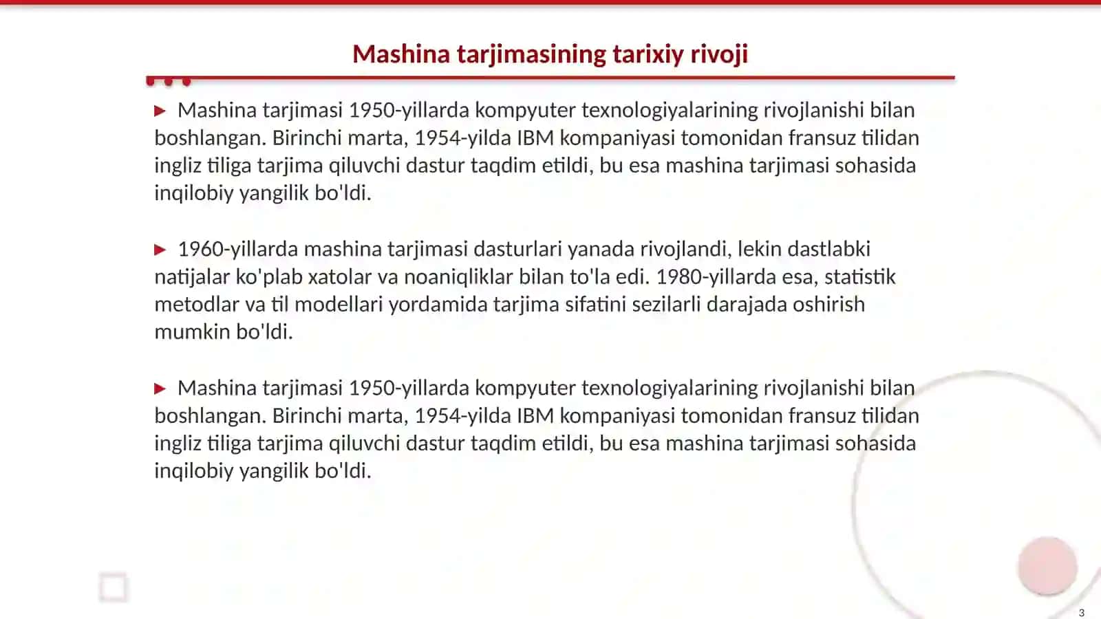Mashina tarjimasi va rivojlanish maqsadlarining afzalliklari 3