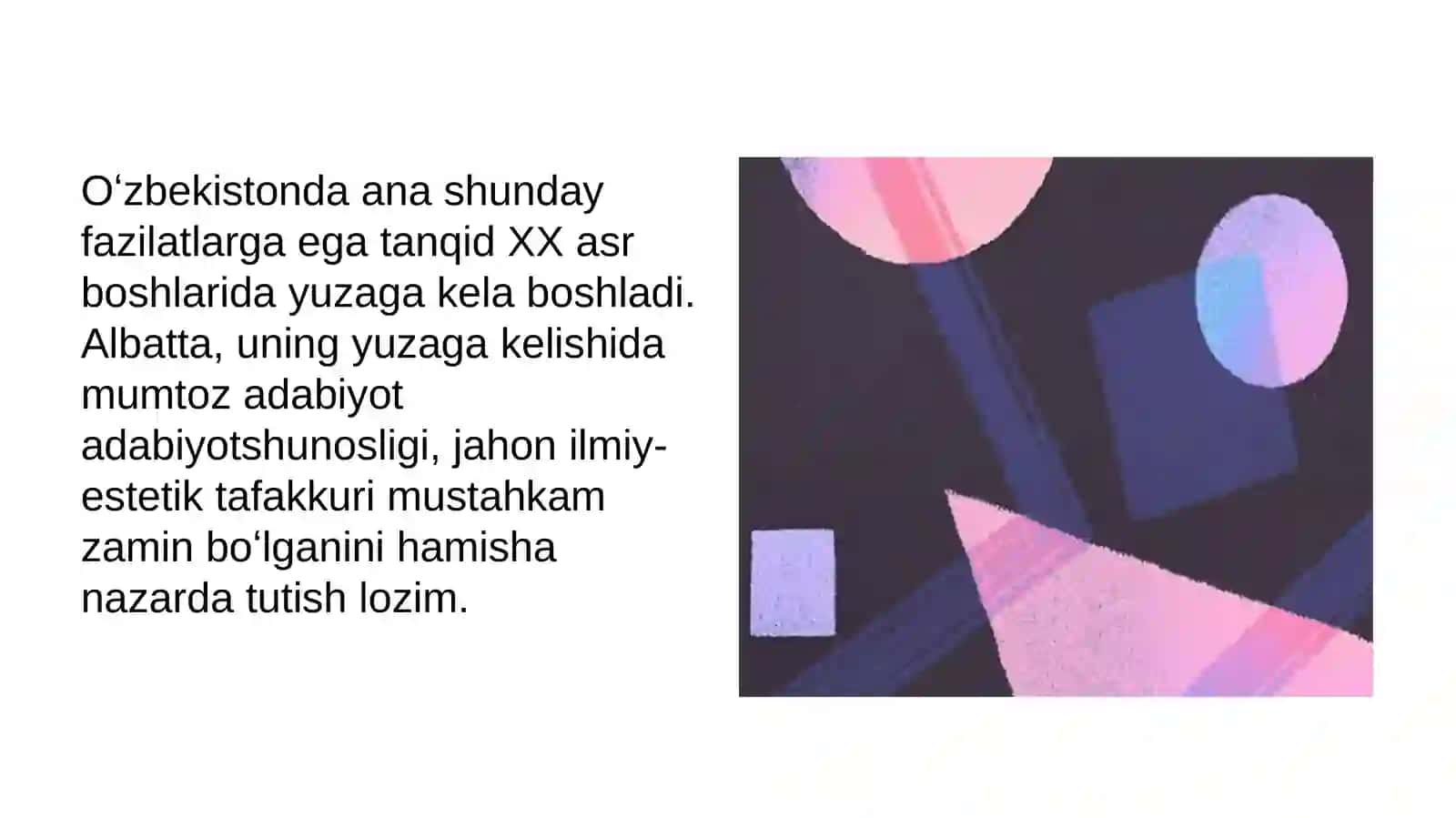 Adabiy tanqidning oʻziga xos xususiyatlari 3