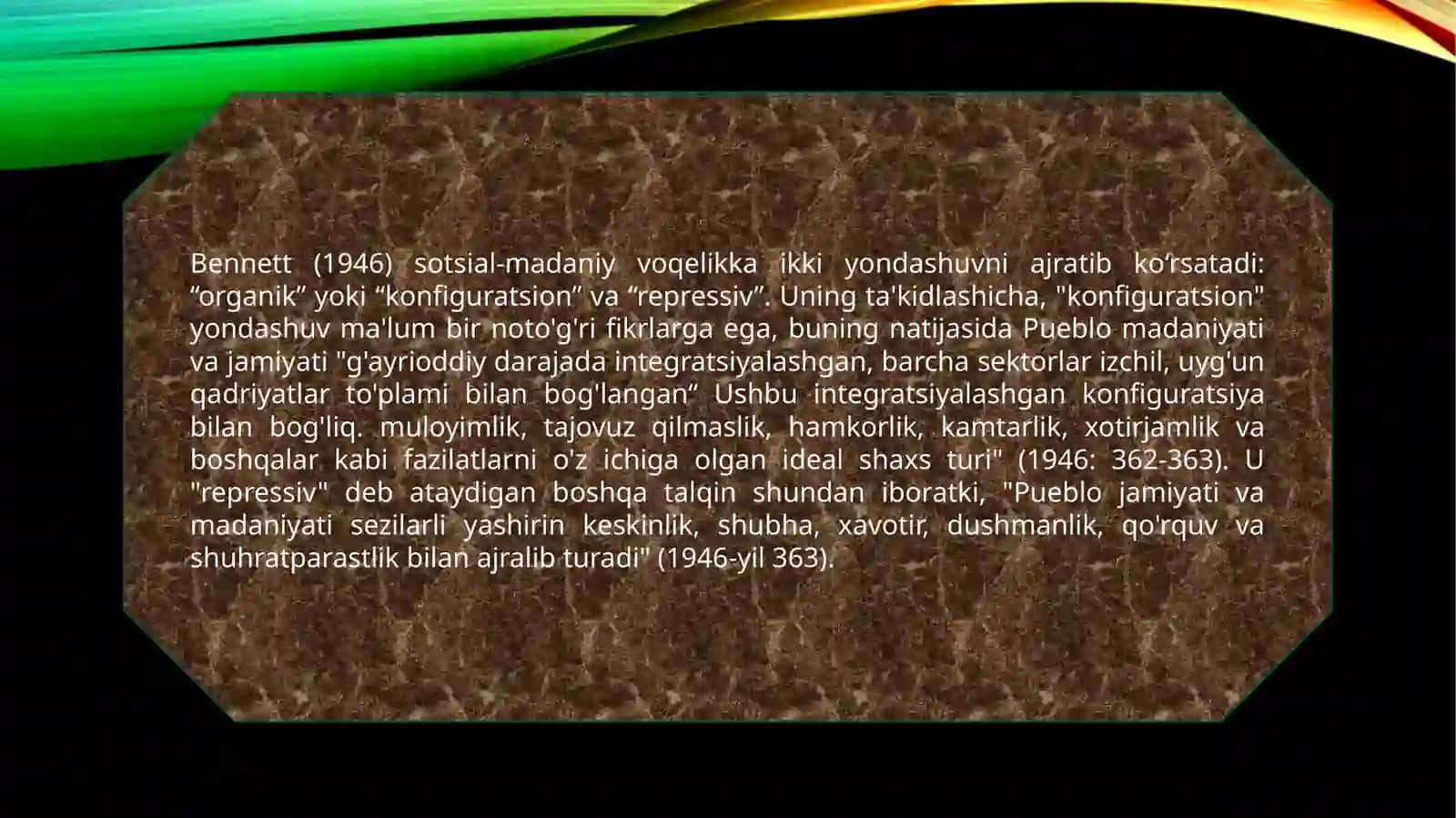 Tarixiy Antropologiyadan Mustaqil ish 3