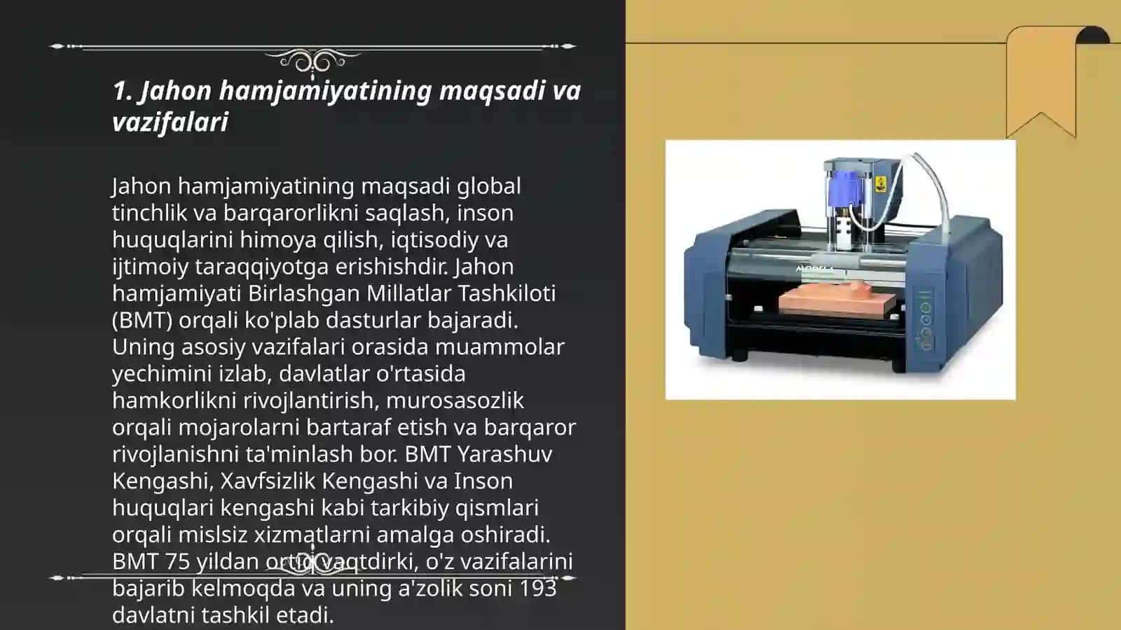 Jahon hamjamiyatining maqsadi va vazifalari 3