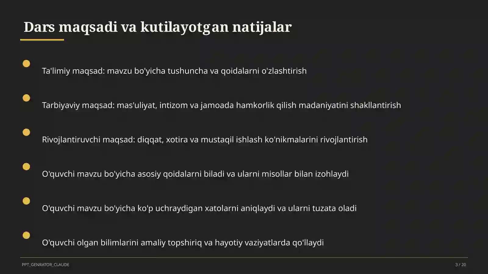 Rus tilida bir bosh bo'lakli gaplar (8-sinf) 3