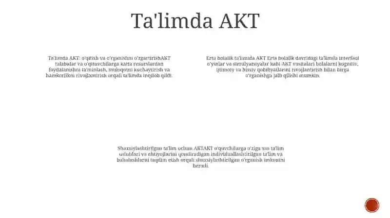 BoshlangʻIch TaʼLimda Fanlarni OʻQitishda Axborot Kommunikatsiya Texnologiyalaridan Foydalanish 3