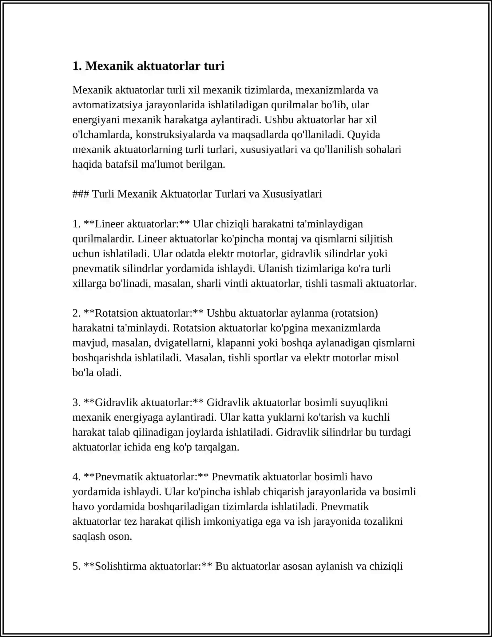 ELEKTROMEXANIK AKTUATORLARDA HARAKATNI OʻLCHASH VA BOSHQARISH ALGORITMLARI 3