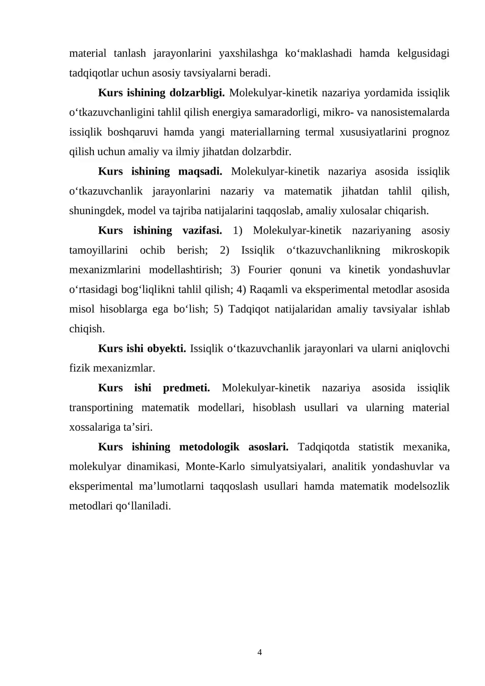 MOLEKULYAR-KINETIK NAZARIYA ASOSIDA ISSIQLIK O‘TKAZUVCHANLIK JARAYONINI TAHLIL QILISH 3