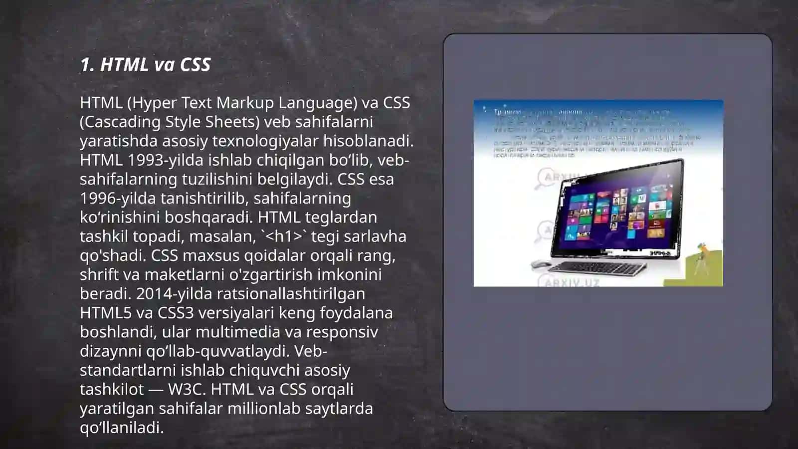 Web saytlar yaratishga yoʻnaltirilgan dasturiy taʼminotlar 3