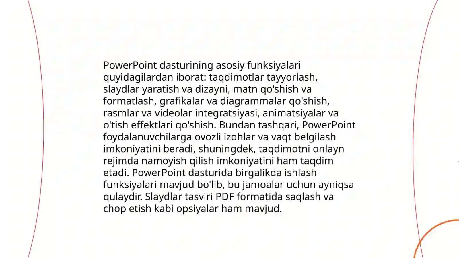 PowerPoint dasturida o'rgatuvchi -interaktiv taqdimotlar yaratish 3