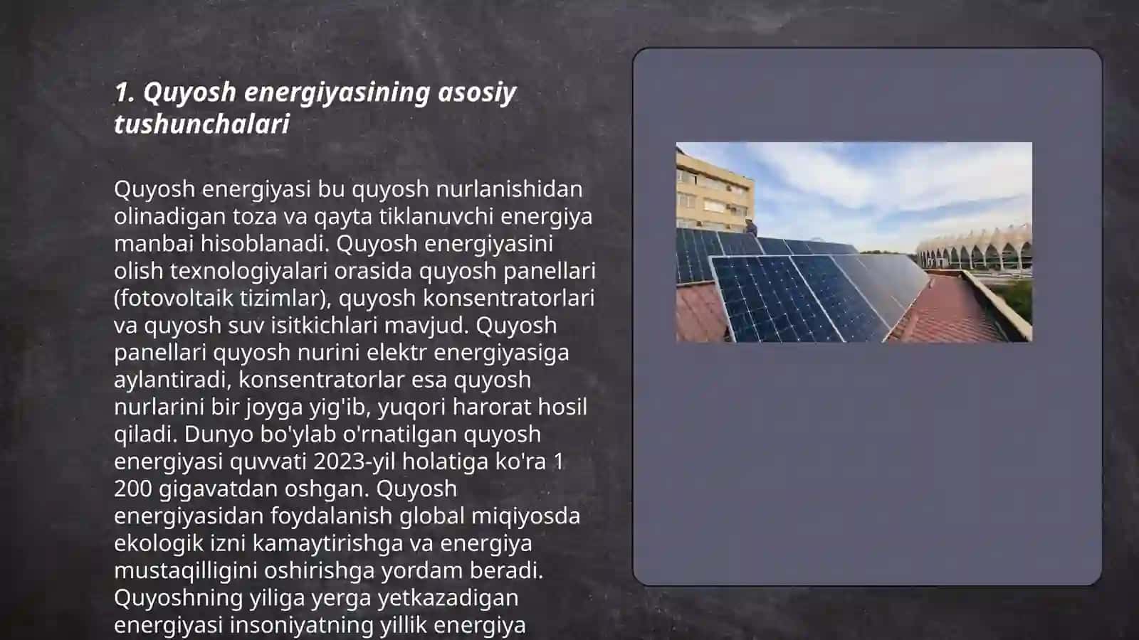 Quyosh energiyasi 3