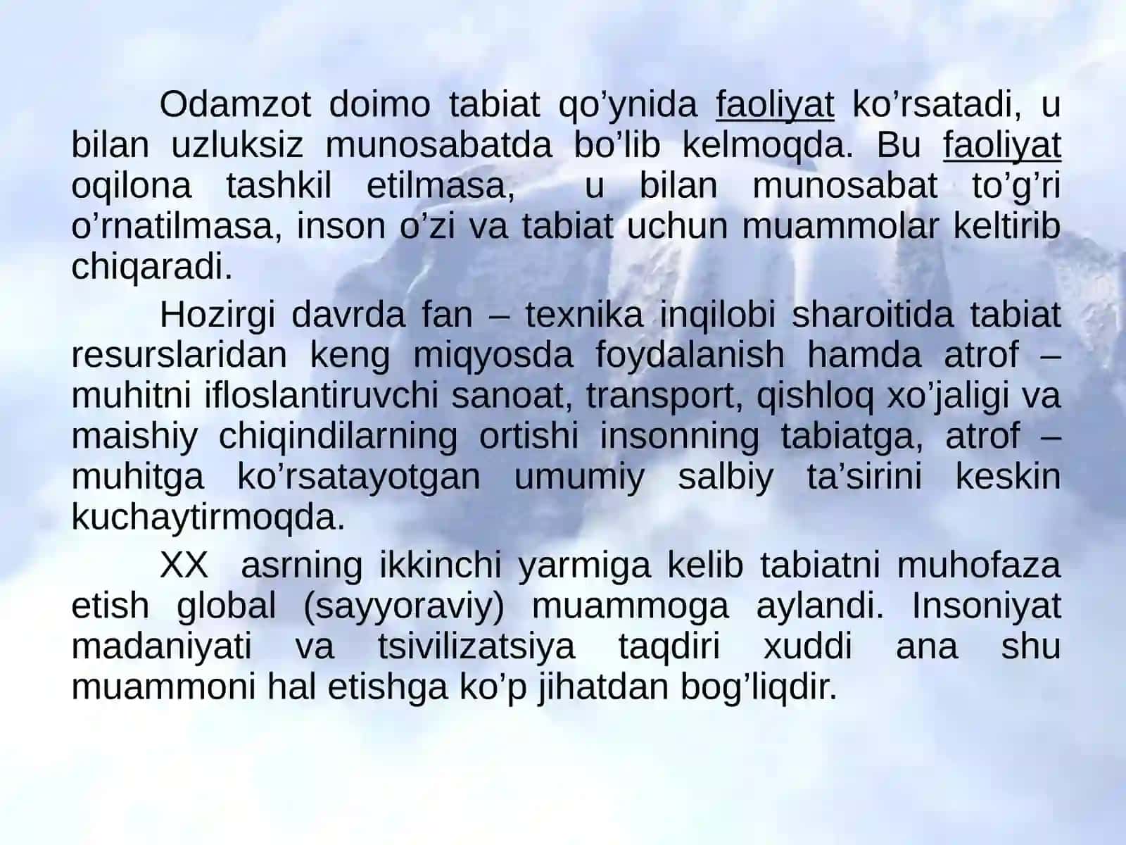 Atrof muhitning ifloslanishi 3