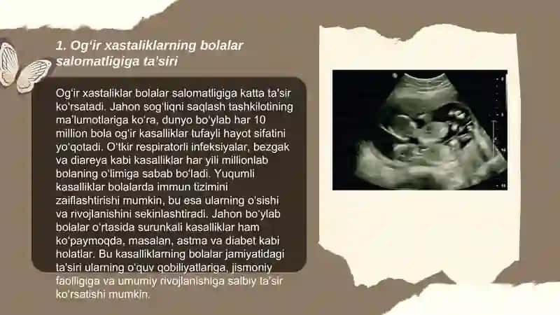 Ogʻir xastalikka chalingan bolalar 3