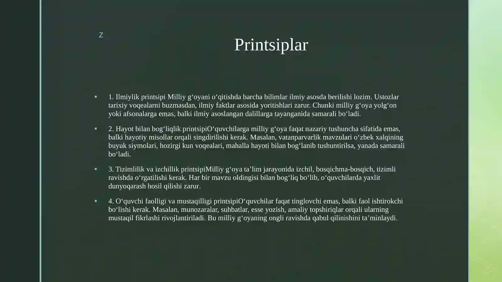 Milliy ģoya òqitishning didaktik printsiplari 3