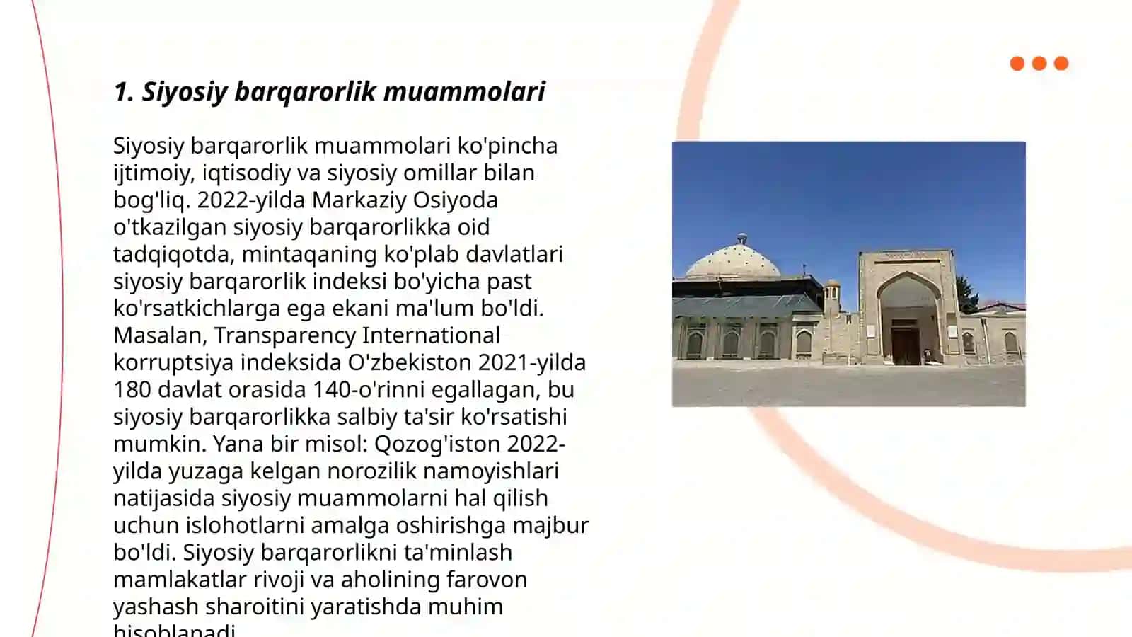 Siyosiy barqarorlik muammolari 3