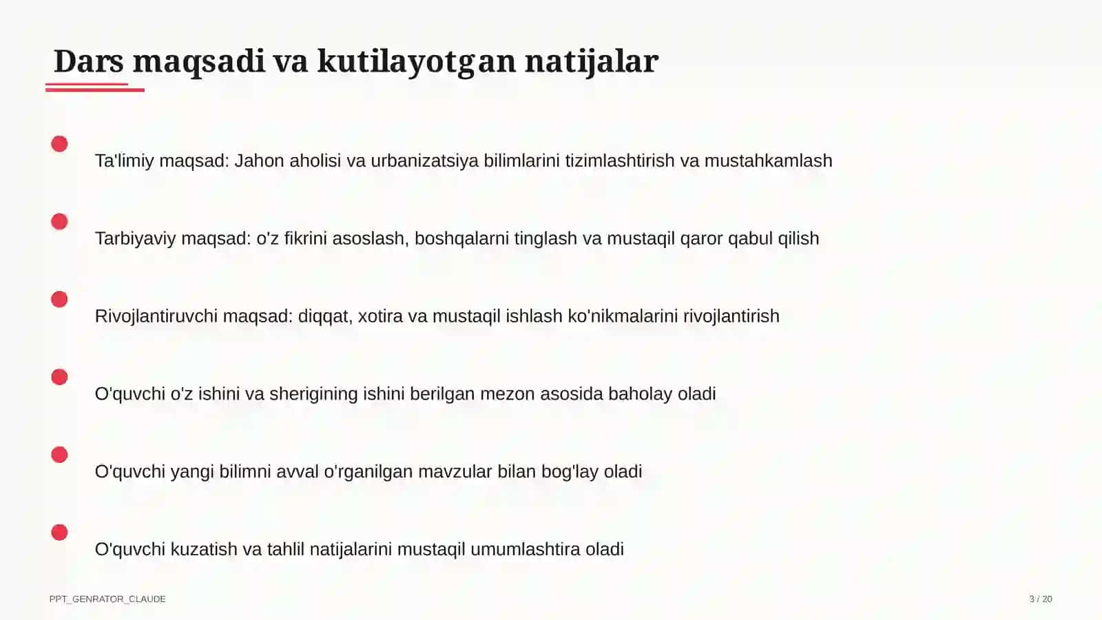 Jahon aholisi va urbanizatsiya (10-sinf) 3