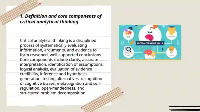 Critical analytical thinking 3